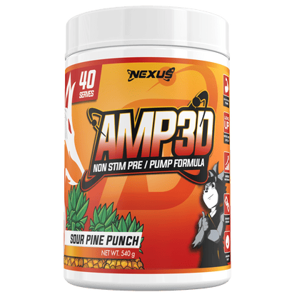 AMP3D Non-Stim Pre-Workout: Sour Pine Punch