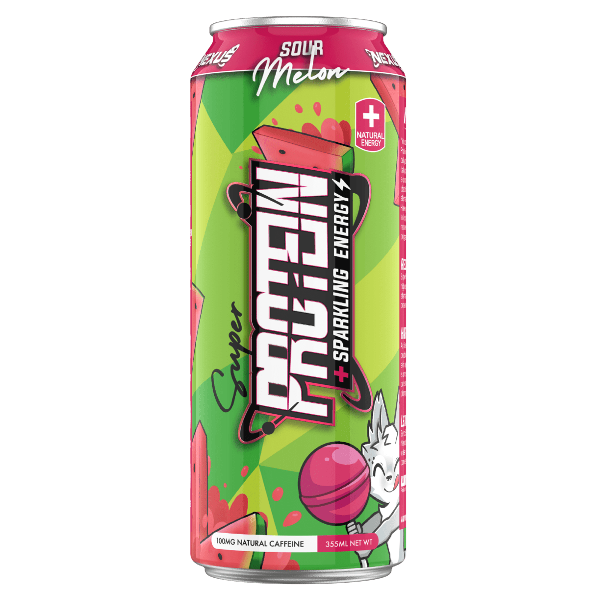 Super Protein Water Energy RTD: Sour Melon (12 Pack) - Nexus Sports Nutrition